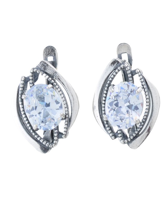 Серьги "Винтаж Дуо" 7426s1SerFianPro185g1121