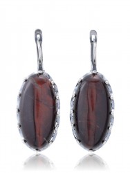 Серьги "Винтаж Дуо" 6196s1SerBychKor215g1266