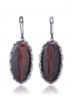 Серьги "Винтаж Дуо" 6196s1SerBychKor215g1266