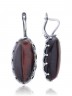 Серьги "Винтаж Дуо" 6196s1SerBychKor215g1266