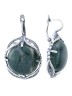 Серьги "Винтаж Дуо" 6549s1SerAgatZel255g146