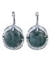 Серьги "Винтаж Дуо" 6549s1SerAgatZel255g146