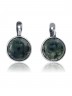Серьги "Винтаж Дуо" 5698s1SerAgatZel145g1245