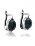 Серьги "Винтаж Дуо" 5698s1SerAgatZel145g1245