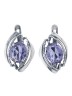 Серьги "Винтаж Дуо" 7427s1SerFianSir185g1121