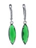 Серьги "Винтаж Дуо" 7626s1SerFianZel265g996
