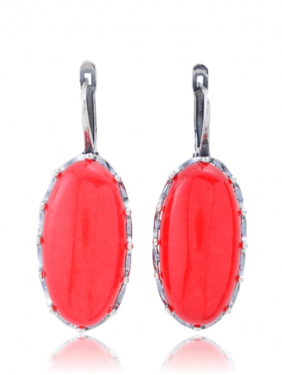 Серьги "Винтаж Дуо" 6197s1SerKhalKra215g1266