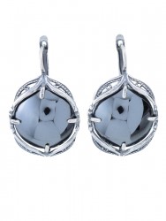 Серьги "Винтаж Дуо" 6550s1SerGemaChe255g146