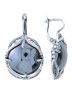 Серьги "Винтаж Дуо" 6550s1SerGemaChe255g146