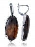Серьги "Винтаж Дуо" 5152s1SerAgatKor185g1267