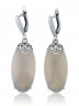 Серьги "Винтаж Дуо" 5871s1SerAgatSer215g757