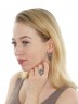 Серьги "Винтаж Дуо" 7178s1SerNefrZel185g021