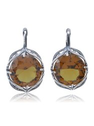 Серьги "Винтаж Дуо" 4985s1SerSultRoz670g146