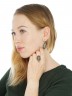 Серьги "Винтаж Дуо" 5565s1SerTsoiZel185p336