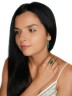 Серьги "Винтаж Дуо" 7630s1SerKhriZel265g996