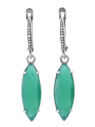 Серьги "Винтаж Дуо" 7630s1SerKhriZel265g996