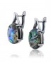 Серьги "Винтаж Дуо" 5518s1SerPerlZel165p318