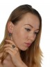 Серьги "Винтаж Дуо" 5518s1SerPerlZel165p318