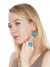 Серьги "Винтаж Дуо" 5801s1SerKhalGol195g050