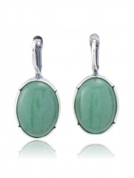Серьги "Винтаж Дуо" 6151s1SerNefrZel185p335