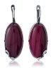 Серьги "Винтаж Дуо" 5155s1SerAgatMal185g1267
