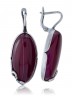 Серьги "Винтаж Дуо" 5155s1SerAgatMal185g1267