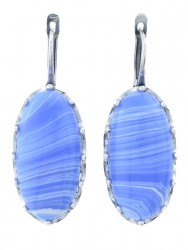 Серьги "Винтаж дуо" 6798s1SerAgatSin245g1266
