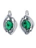 Серьги "Винтаж Дуо" 7432s1SerIzumZel185g1121