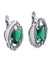 Серьги "Винтаж Дуо" 7432s1SerIzumZel185g1121