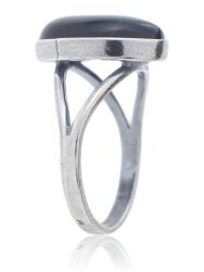 Кольцо "Винтаж Дуо" 4940s2KolAgatChe85p308