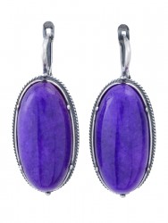 Серьги "Винтаж Дуо" 6555s1SerKhalFia255g180