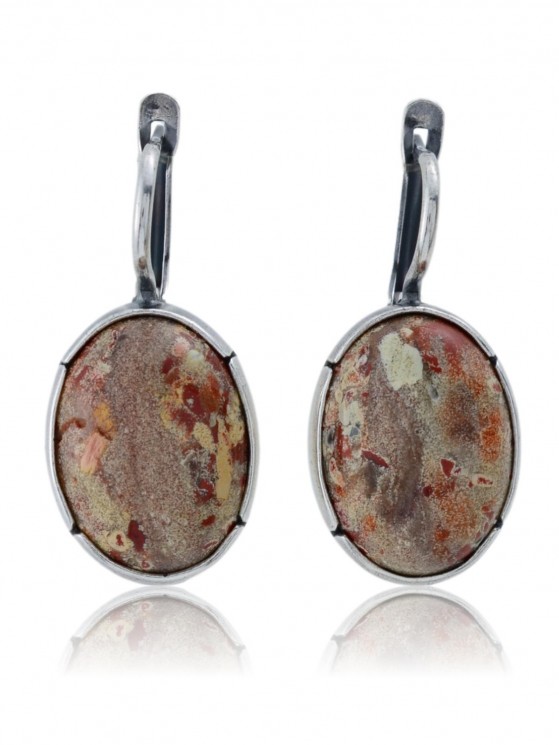 Серьги "Винтаж Дуо" 5520s1SerYashBzh165P335
