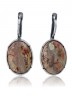 Серьги "Винтаж Дуо" 5520s1SerYashBzh165P335