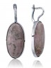 Серьги "Винтаж Дуо" 5755s1SerRodoRoz185p316