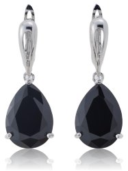 Серьги "Альфа Дроп" 4565SerStzSrb130AlfDrS