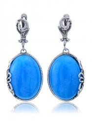 Серьги "Винтаж Дуо" 6026SerKhalGol215g766