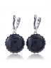 Серьги "Винтаж Дуо" 6343s1SerAgatChe215g1235