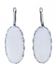 Серьги "Винтаж Дуо" 6677s1SerPerlBel225g1266