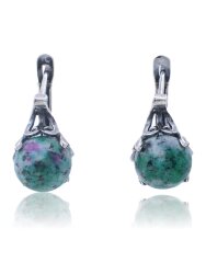 Серьги "Винтаж Дуо" 4989s1SerTsoiZel145p16