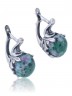 Серьги "Винтаж Дуо" 4989s1SerTsoiZel145p16