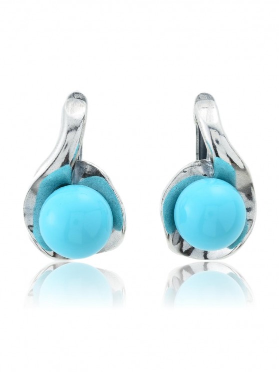 Серьги "Винтаж Дуо" 5877s1SerBiryGol170g018
