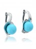Серьги "Винтаж Дуо" 5877s1SerBiryGol170g018
