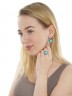 Серьги "Винтаж Дуо" 5877s1SerBiryGol170g018