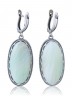 Серьги "Винтаж Дуо" 6458s1SerAgatZel300p274