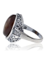 Кольцо "Винтаж Дуо" 5295s2KolAgatKor85p165