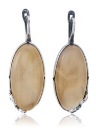 Серьги "Винтаж Дуо" 5159s1SerAgatBzh185g1267