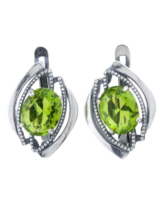 Серьги "Винтаж Дуо" 7436s1SerKhriZel185g1121