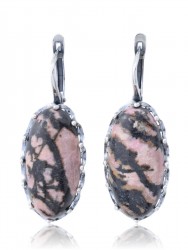 Серьги "Винтаж Дуо" 6459s1SerRodoRoz265g1266