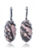 Серьги "Винтаж Дуо" 6459s1SerRodoRoz265g1266