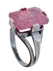 Кольцо "Винтаж Дуо" 7585s2KolKvarRoz105g03